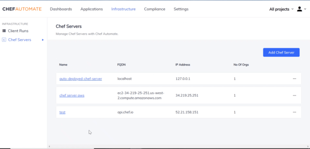 Chef Automate Infra Dashboard Example Screenshot Chef Automate Infra Dashboard Example Screenshot